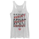 Women's Star Wars The Last Jedi Resist Repeat Racerback Tank Top