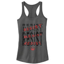 Junior's Star Wars The Last Jedi Resist Repeat Racerback Tank Top