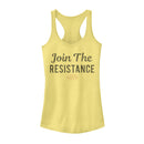 Junior's Star Wars The Last Jedi Join Text Racerback Tank Top