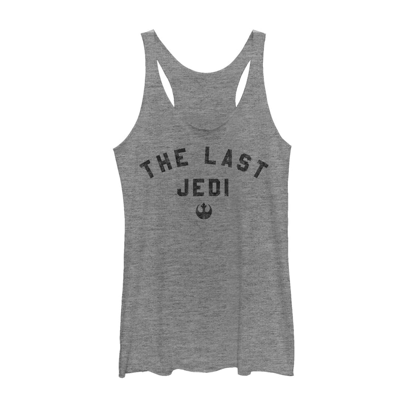 Women's Star Wars The Last Jedi Classic Text Racerback Tank Top