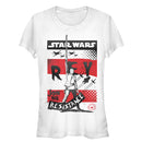 Junior's Star Wars The Last Jedi Rey Message T-Shirt