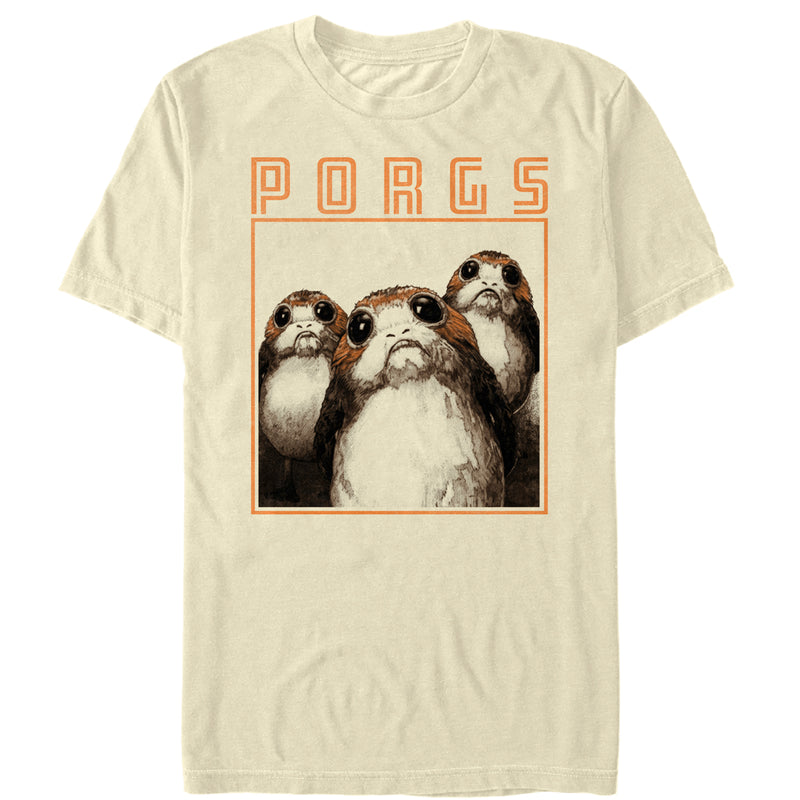 Men's Star Wars The Last Jedi Porg Faces T-Shirt
