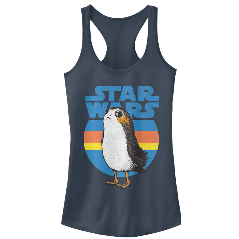 Junior's Star Wars The Last Jedi Retro Porg Racerback Tank Top