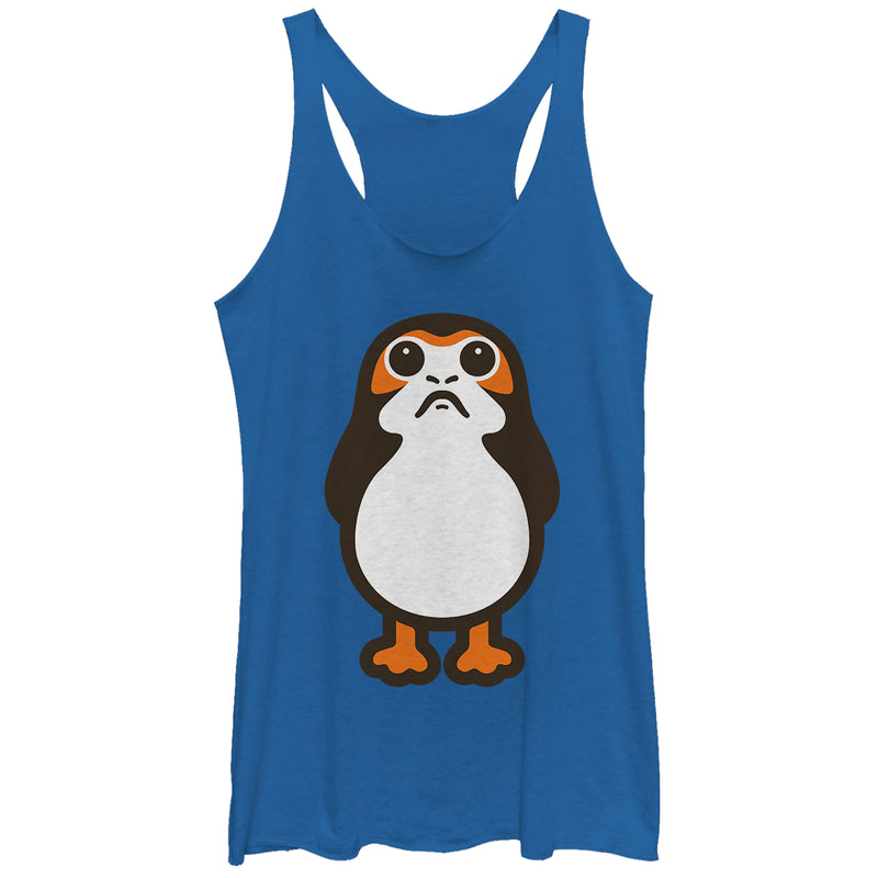 Women's Star Wars The Last Jedi Porg Cartoon Racerback Tank Top