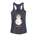 Junior's Star Wars The Last Jedi Porg Cartoon Racerback Tank Top