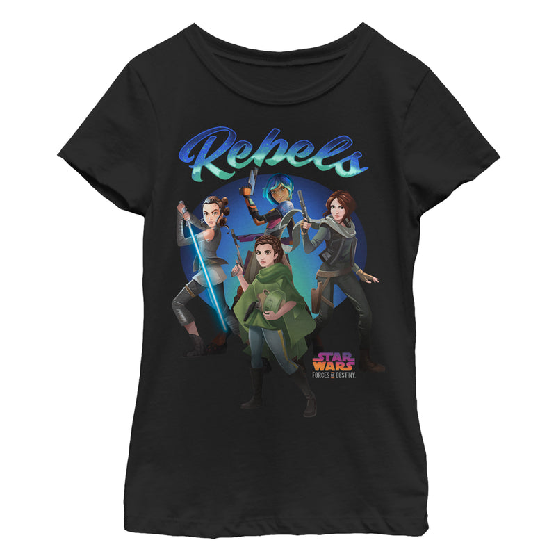 Girl's Star Wars Forces of Destiny Rebel Group T-Shirt