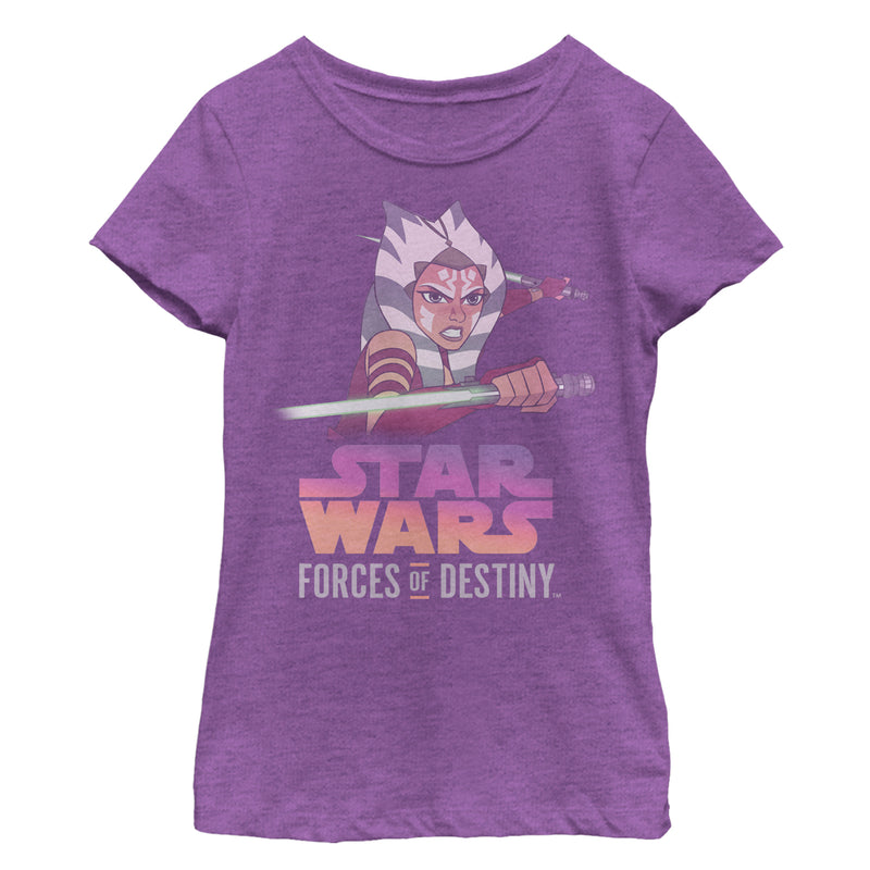 Girl's Star Wars: Forces of Destiny Ahsoka Fight T-Shirt