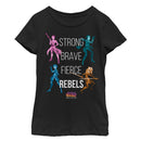 Girl's Star Wars: Forces of Destiny Fierce Rebels T-Shirt