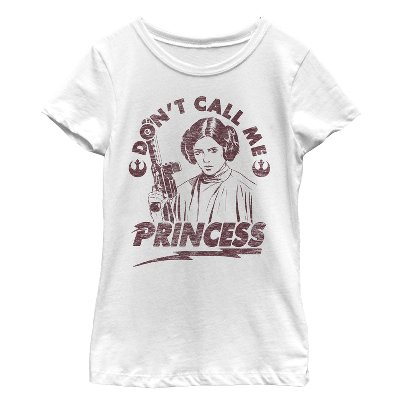 Girl's Star Wars Leia Don't Call Me Princess T-Shirt