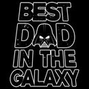 Men's Star Wars Father's Day Best Dad Darth Vader Helmet T-Shirt