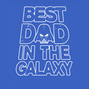 Men's Star Wars Father's Day Best Dad Darth Vader Helmet T-Shirt