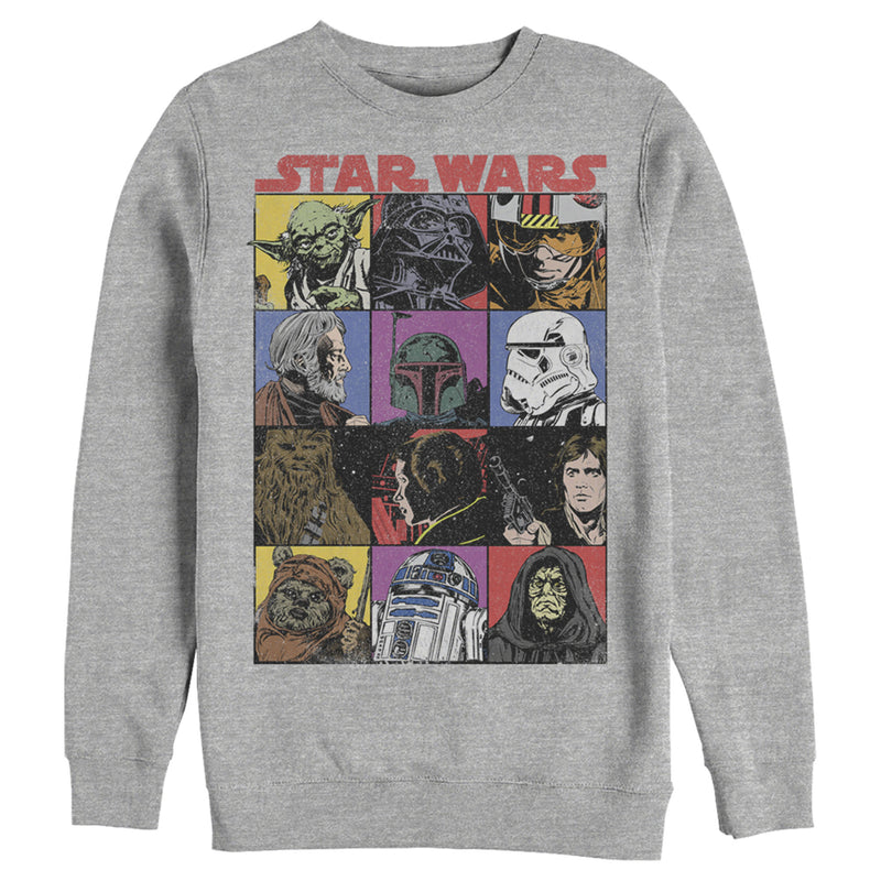 Men's Star Wars Comic Strip Cartoon Group Sweatshirt