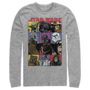 Men's Star Wars Comic Strip Cartoon Group Long Sleeve Shirt