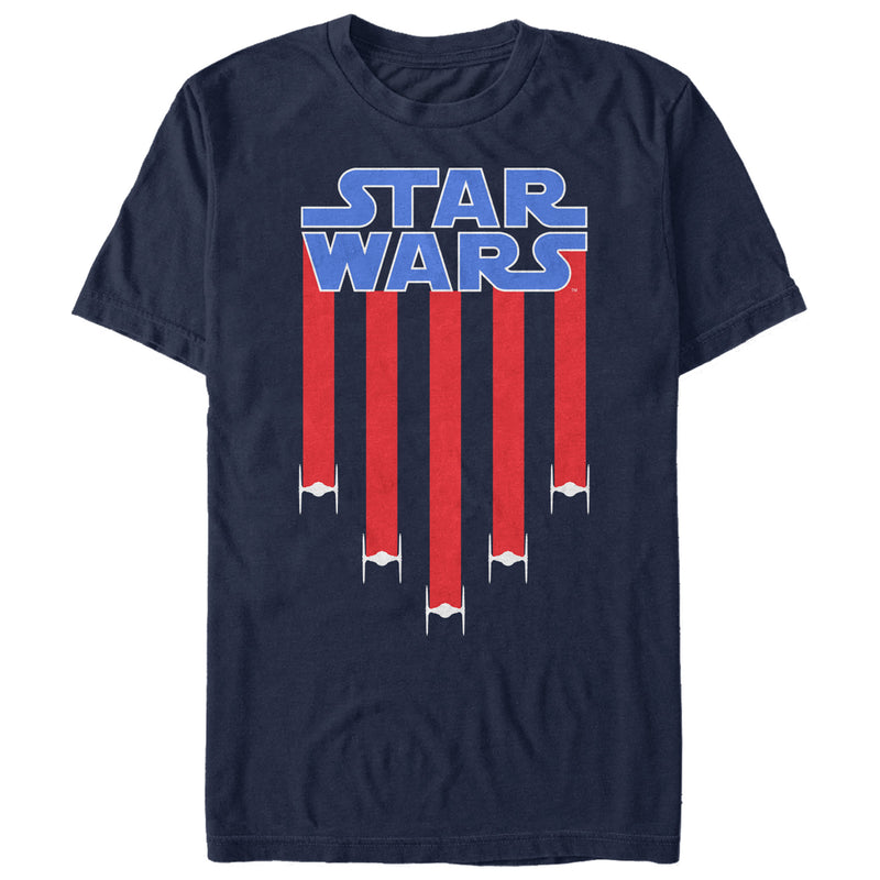 Men's Star Wars Fourth of July  TIE Fighter Stripes T-Shirt