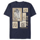 Men's Star Wars R2-D2 Schematic Spread T-Shirt