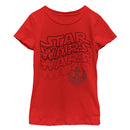 Girl's Star Wars Wavy Sleek Logo T-Shirt