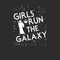 Girl's Star Wars Girls Run the Galaxy Silhouette T-Shirt