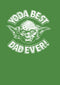 Men's Star Wars Father's Day Yoda Best Dad Ever T-Shirt