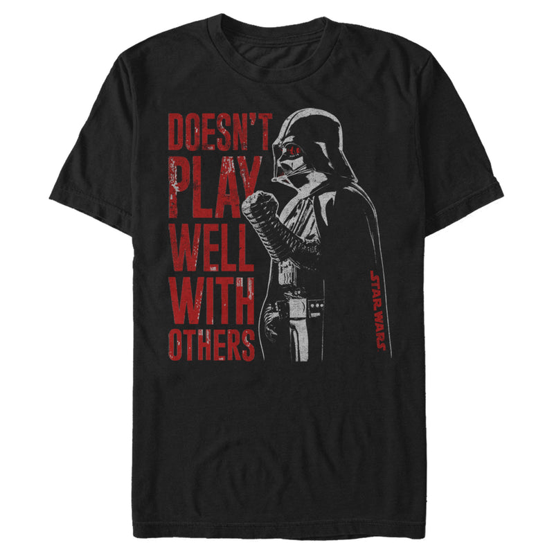 Men's Star Wars Darth Vader Doesn't Play Well T-Shirt
