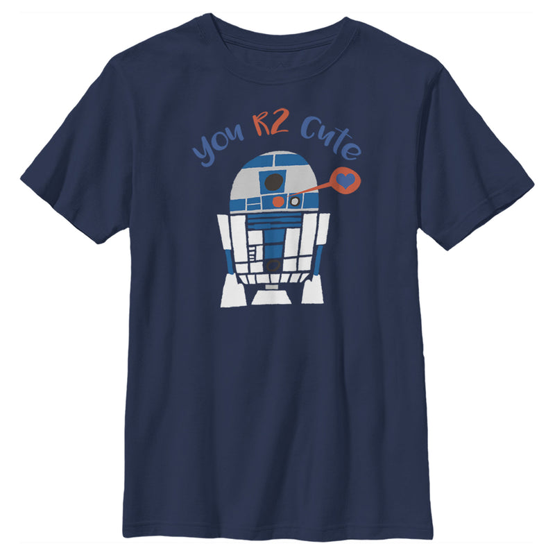 Boy's Star Wars Valentine's Day R2-D2 Too Cute T-Shirt