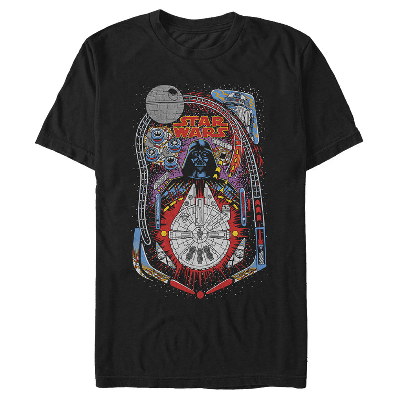 Men's Star Wars Darth Vader Death Star Pinball T-Shirt