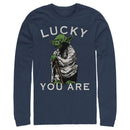 Men's Star Wars St. Patrick's Day Yoda Lucky You Are Long Sleeve Shirt