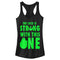 Junior's Star Wars St. Patrick's Day Luck is Strong Falcon Racerback Tank Top