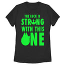 Women's Star Wars St. Patrick's Day Luck is Strong Falcon T-Shirt