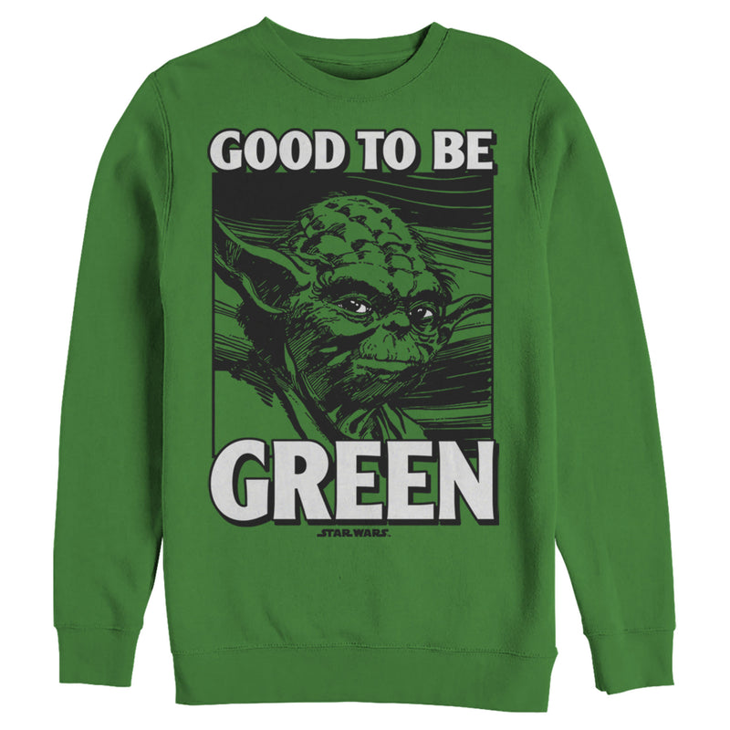 Men's Star Wars St. Patrick's Day Yoda Good to Be Sweatshirt