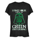 Junior's Star Wars St. Patrick's Day Vader Lack of Clover T-Shirt