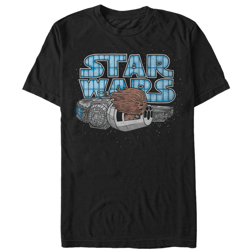 Men's Star Wars Cute Chewie Hair Party Cartoon T-Shirt