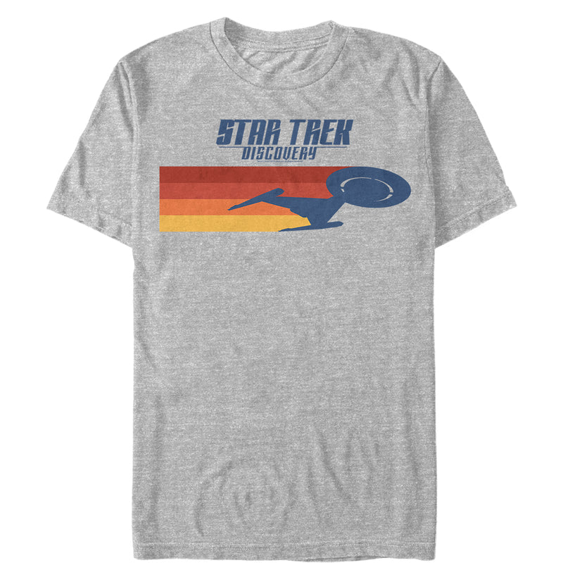 Men's Star Trek: Discovery Retro Rainbow Streak T-Shirt
