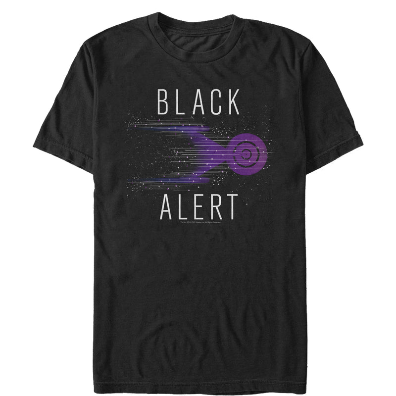 Men's Star Trek Black Alert Warp Speed T-Shirt