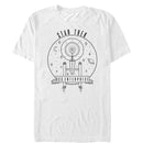 Men's Star Trek USS Enterprise In Space Line Drawing T-Shirt