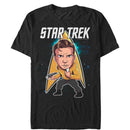 Men's Star Trek Kirk Cartoon Starfleet Hero T-Shirt