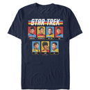 Men's Star Trek Rainbow Enterprise Crew Playing Cards T-Shirt