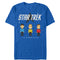 Men's Star Trek Retro Pixel Character Trio T-Shirt