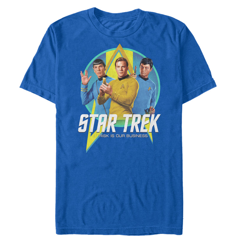 Men's Star Trek: The Original Series Risk is Our Business Trio T-Shirt