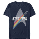 Men's Star Trek Enterprise Starfleet Rainbow Streak T-Shirt