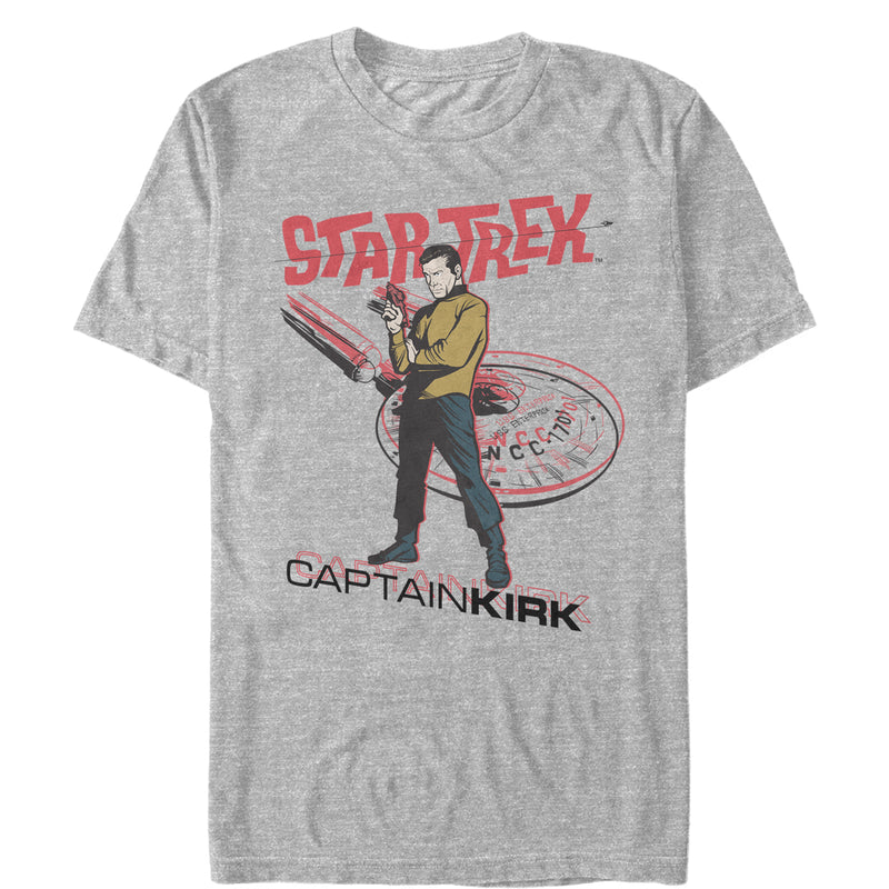 Men's Star Trek: The Original Series Groovy Captain Kirk Pose T-Shirt
