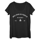 Women's CHIN UP Pizza in Future Scoop Neck