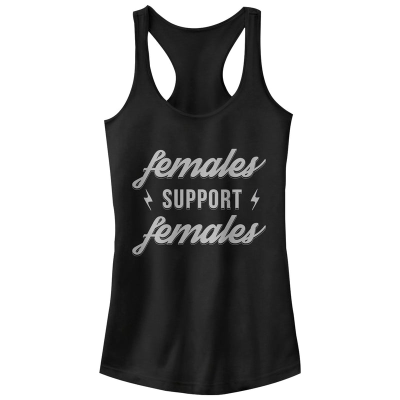 Junior's CHIN UP Female Support Racerback Tank Top