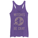 Women's CHIN UP Halloween Witches Be Cray Racerback Tank Top