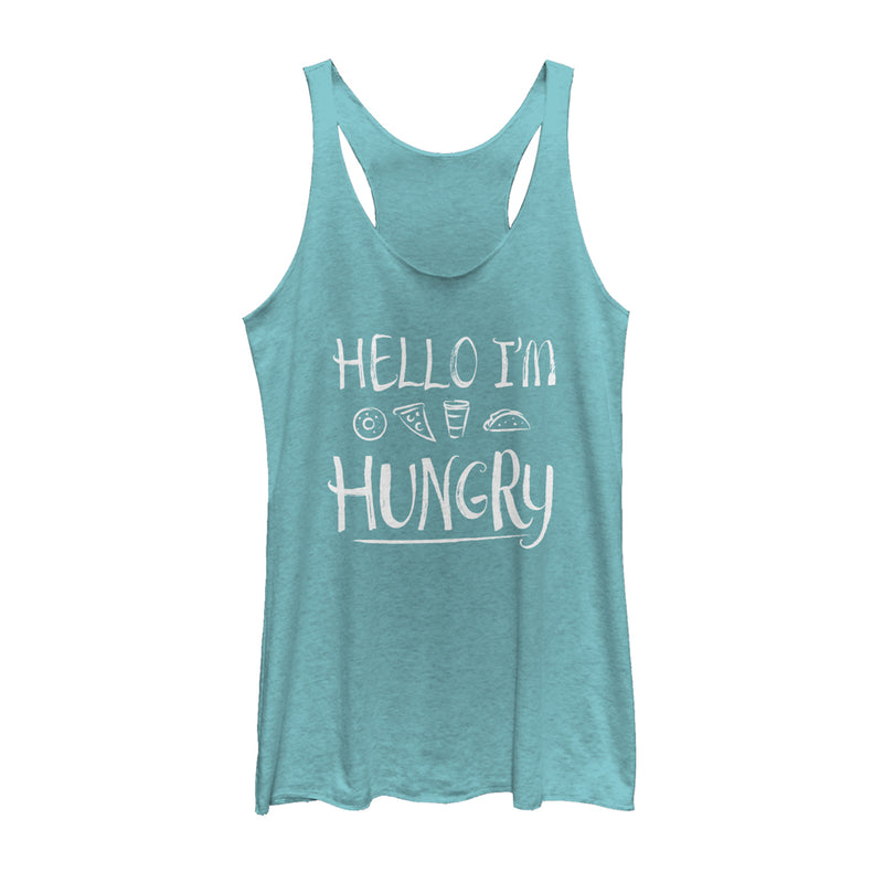 Women's CHIN UP Hello I'm Hungry Racerback Tank Top