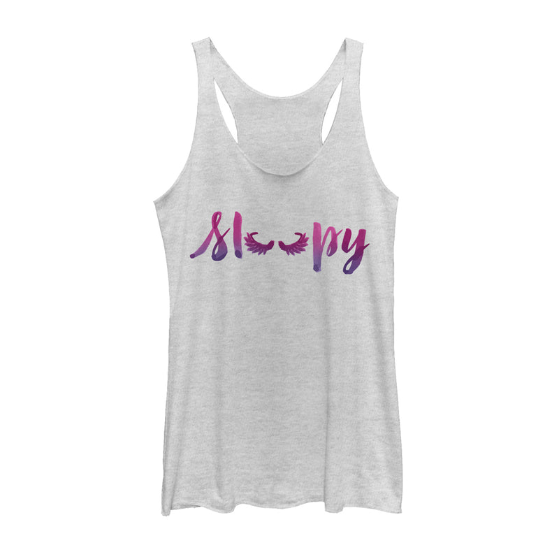 Women's CHIN UP Sleepy Face Racerback Tank Top