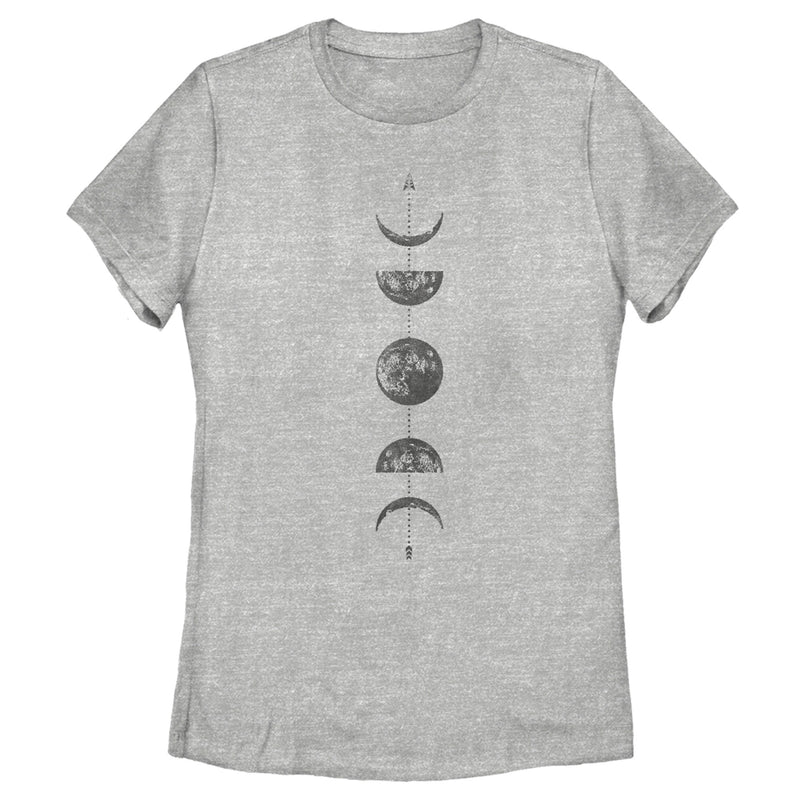 Women's CHIN UP Moon Phases Arrow T-Shirt