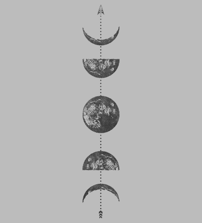 Women's CHIN UP Moon Phases Arrow T-Shirt