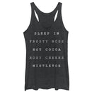 Women's CHIN UP Christmas Cozy Checklist Racerback Tank Top