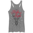 Women's Lost Gods Christmas Make it Reindeer Racerback Tank Top