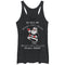 Women's Lost Gods Christmas Santa Tell Me What You Want Racerback Tank Top